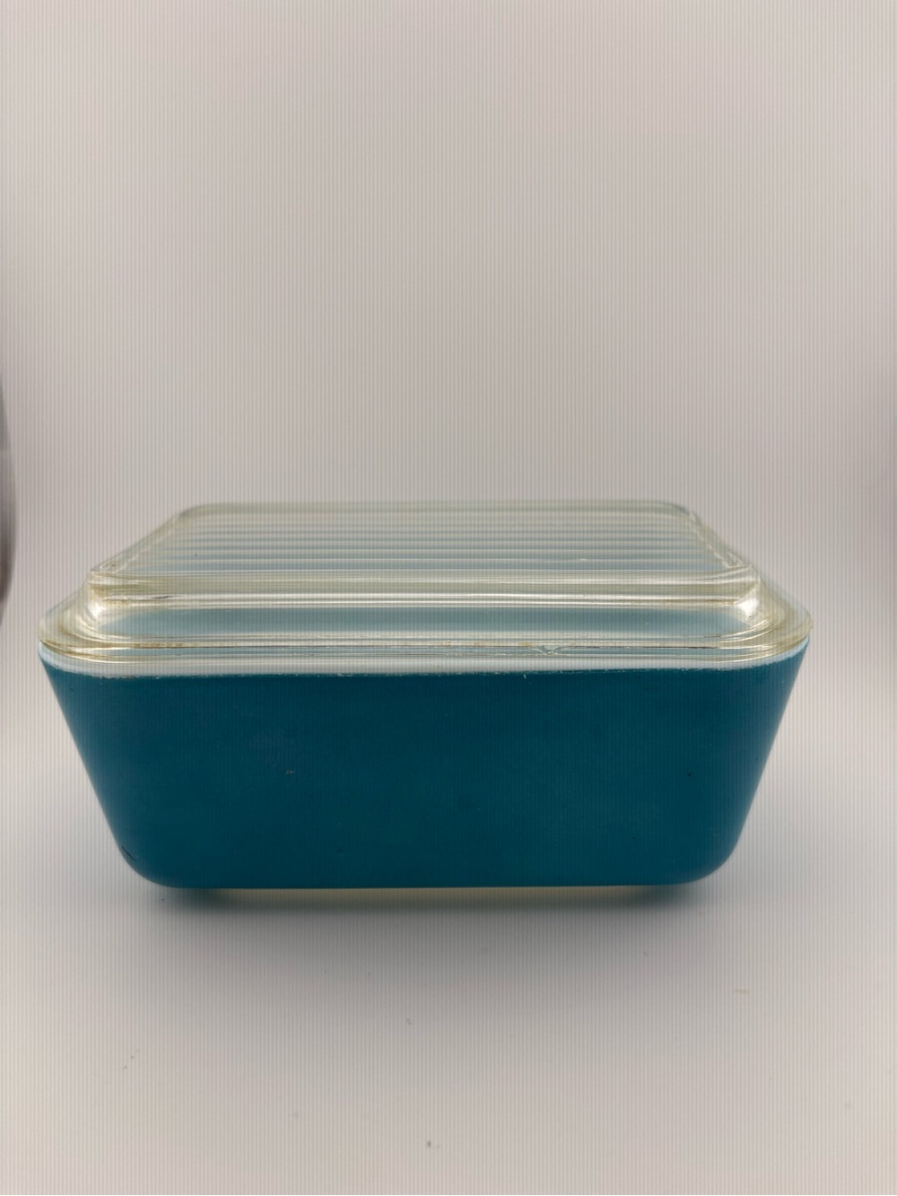 Vintage Pyrex Primary Blue 502 Refrigerator Dish with Lid